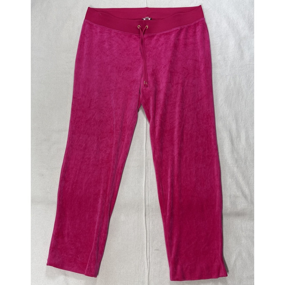 Juicy Couture Velour Pants Womens Pink XL